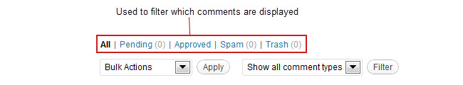 Comment view options