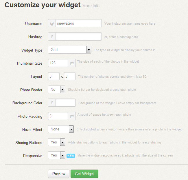 Create your widget