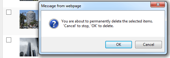 Delete permanently
