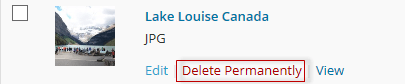 Delete permanently