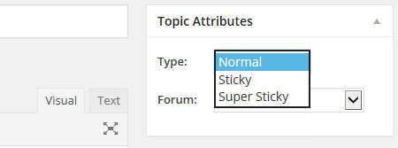 Select topic type