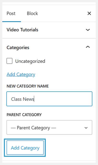 add new category
