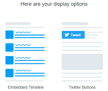 Select display option