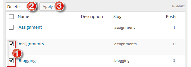 Bulk delete tags