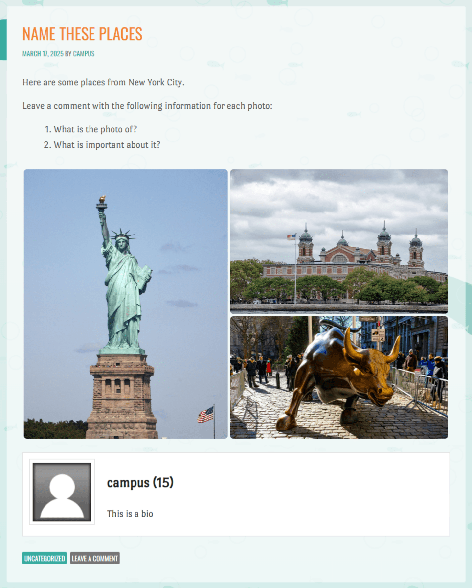 post example