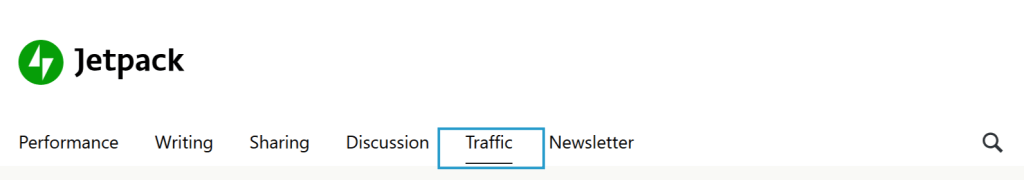jetpack traffic settings