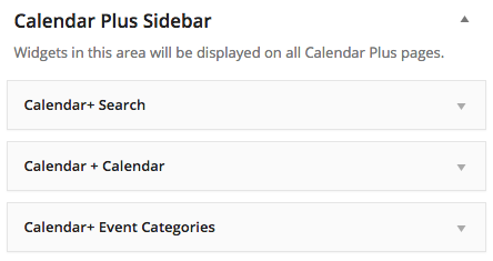 Calendar sidebar
