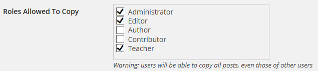 Select Teacher Role