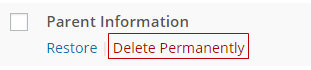 Delete Permanently