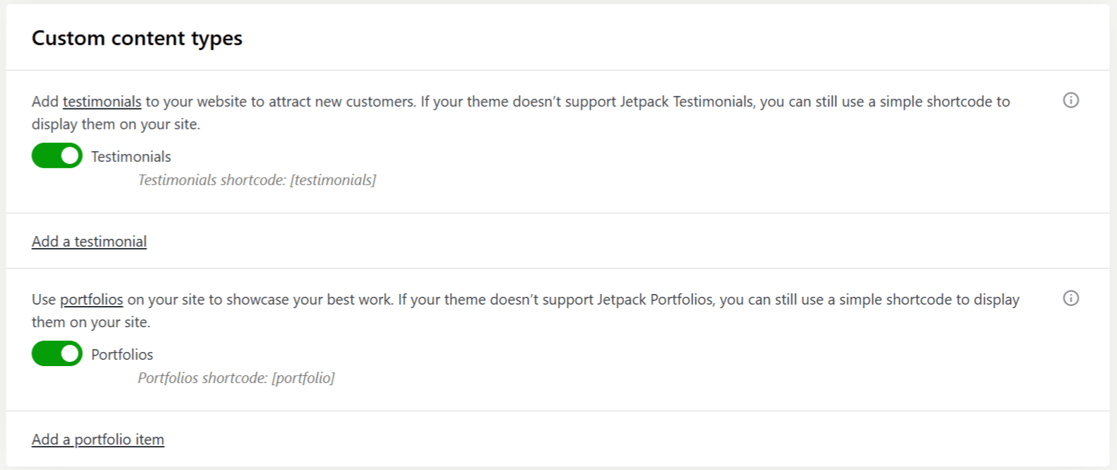 custom content types