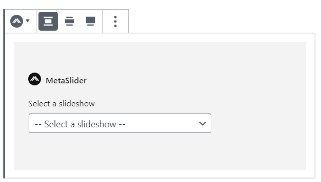 Select slider from dropdown