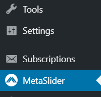 MetaSlider dashboard