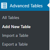 Add new table