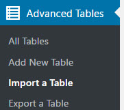 Import a Table