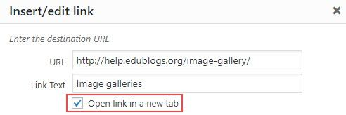 Disable Open link in new tab