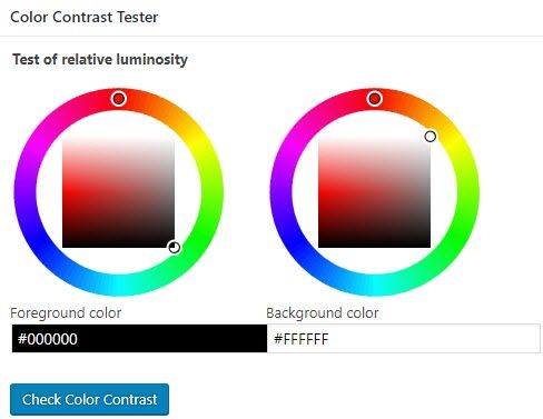 Post color contrast tester