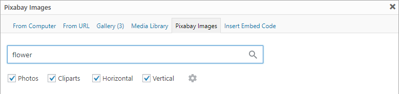 Add search term