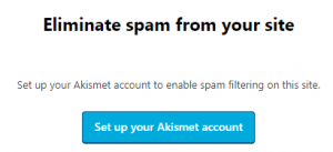 Set up your Akismet account