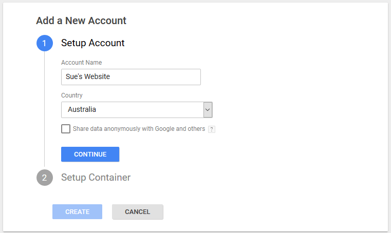 Add Account Name