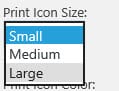 Printer size