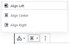 Change alignment of Category block