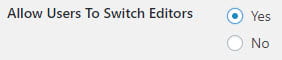 Allow Switching Editors