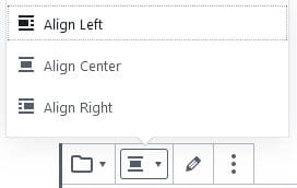 Alignment options