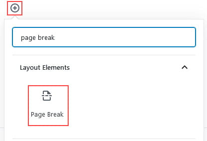 Add page break