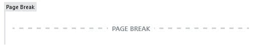 Page break block