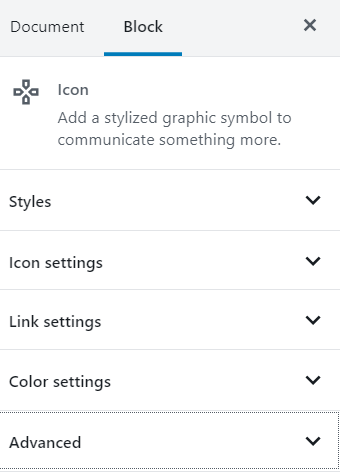 Icon styling