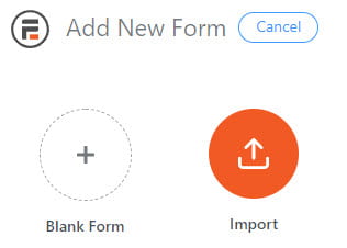 Click Blank Form