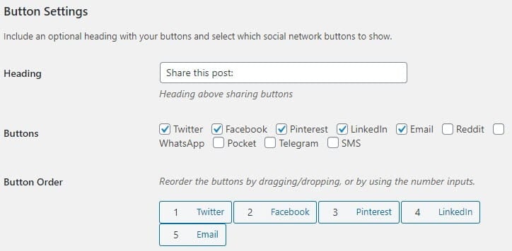 Button Settings