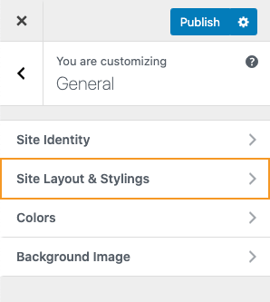 site layout styling