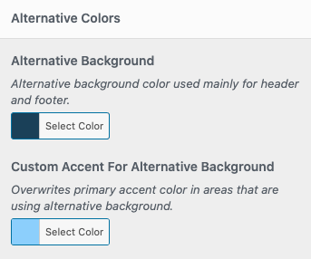 alternate colors