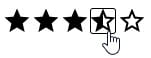 Half star rating
