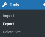 Tools > Export