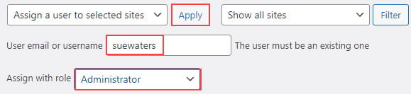 Add username and assign role