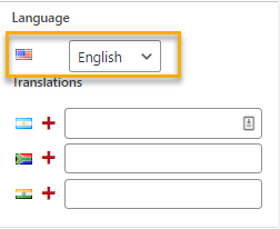 choose original language 